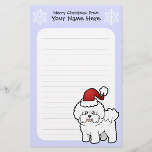 Kerstbichon Frise Briefpapier