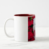 Kerstbichon Frise Dog Tweekleurige Koffiemok (Links)