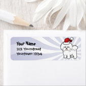 Kerstbichon Frise Etiket (Insitu)