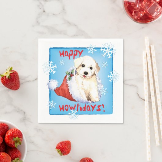 kerstbichon servet (Insitu)