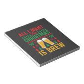 Kerstbier, alles wat ik wil is bier notitieblok (Schuin)