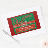 Kerstbier, bier en brouwetiketten rechthoekige sticker (Envelop)