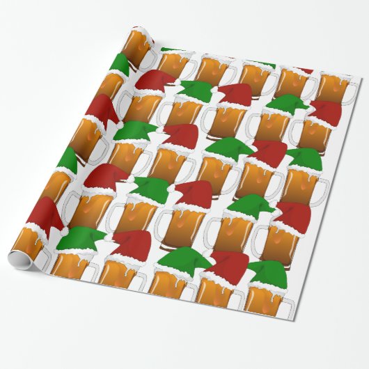 kerstbier cadeaupapier (Uitgerold)