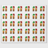 kerstbier cadeaupapier (Vlak)