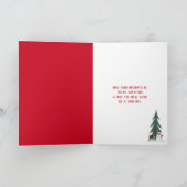 Kerstbier en pet feestdagen kaart (Binnen)