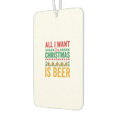 Kerstbier Grappig Vakantie Drinken Design Luchtverfrisser (Links)