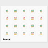 Kerstbier Grappig Vakantie Drinken Design Ronde Sticker (Vel)