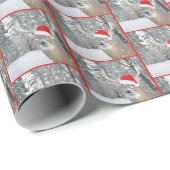 kerstbier in sneeuwvlokken cadeaupapier (Rol Hoek)