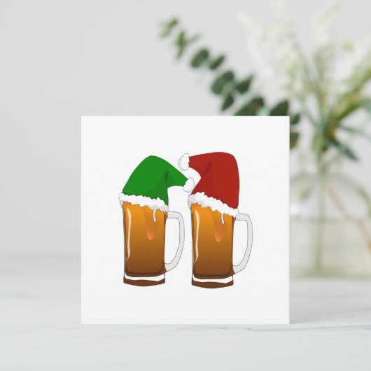 kerstbier kaart (Staand voorkant)