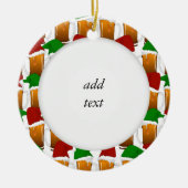 kerstbier keramisch ornament (Voorkant)