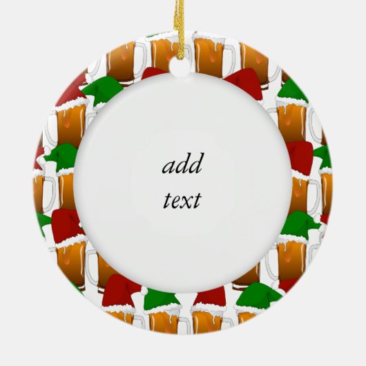 kerstbier keramisch ornament (Achterkant)