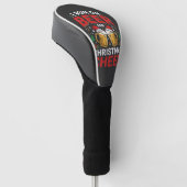 Kerstbier Kerstvreugde Kerst Drinken Golfheadcover (Schuin)