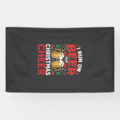 Kerstbier Kerstvreugde Kerst Drinken Spandoek (Horizontaal)