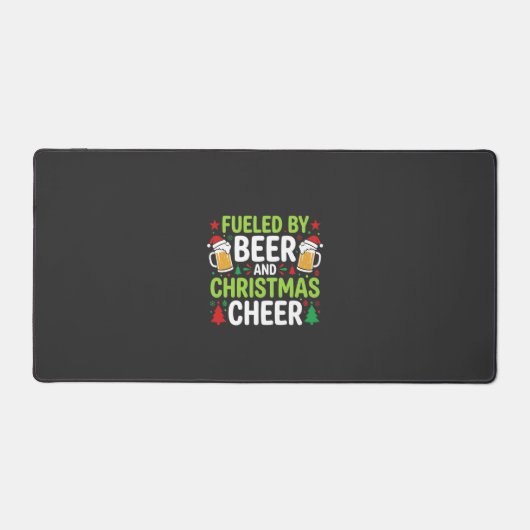 Kerstbier Kerstvreugde Vakantie Drinken Vector Bureaumat (Voorkant)