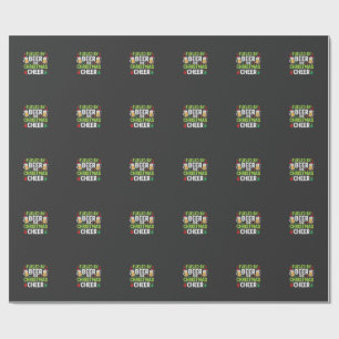 Kerstbier Kerstvreugde Vakantie Drinken Vector Cadeaupapier