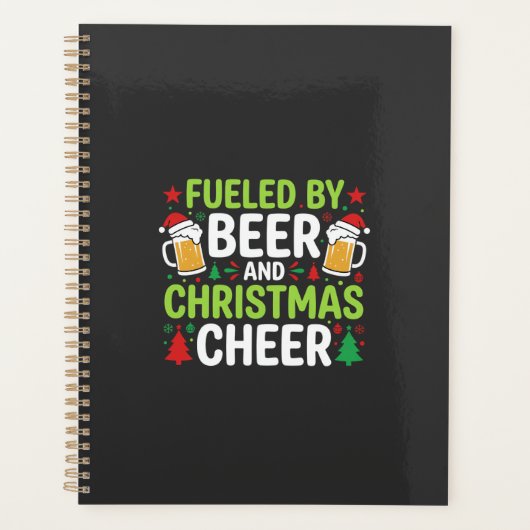 Kerstbier Kerstvreugde Vakantie Drinken Vector Planner (Voorkant)