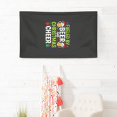Kerstbier Kerstvreugde Vakantie Drinken Vector Spandoek (Insitu)