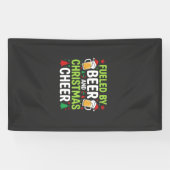 Kerstbier Kerstvreugde Vakantie Drinken Vector Spandoek (Horizontaal)