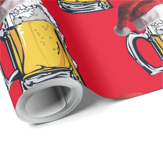 kerstbier met een kerstcadeautje Pet Cadeaupapier (Rol Hoek)