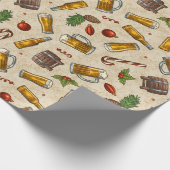kerstbier met tankwappapier cadeaupapier (Hoek)