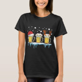 kerstbier Mokken kerstmis kerstmis met kerstcadeau T-shirt (Voorkant)