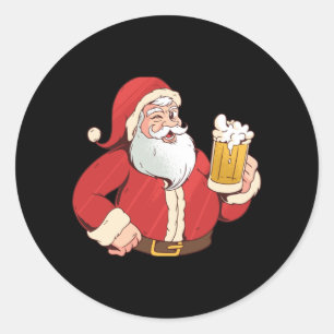 kerstbier ronde sticker