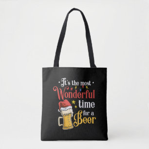 kerstbier tote bag