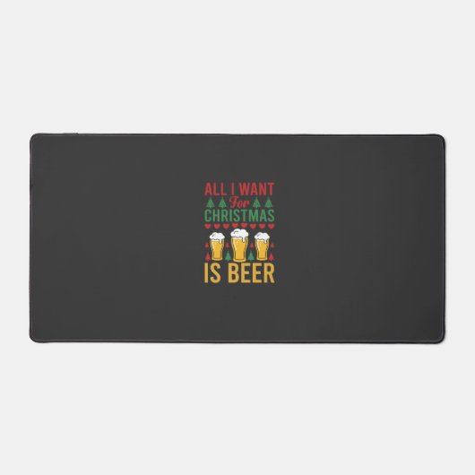 Kerstbier Vakantie Drinken Bureaumat (Voorkant)