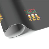 Kerstbier Vakantie Drinken Cadeaupapier (Rol Hoek)