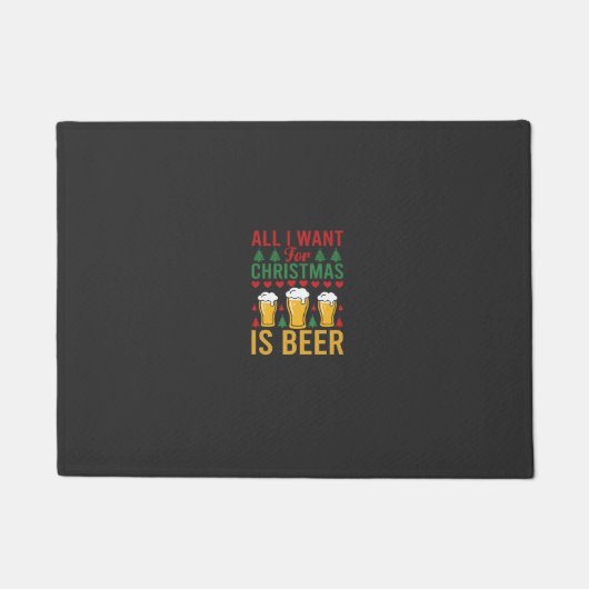 Kerstbier Vakantie Drinken Deurmat (Voorkant)