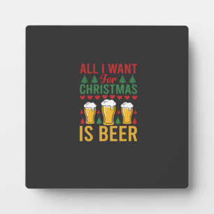 Kerstbier Vakantie Drinken Fotoplaat