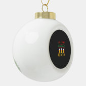 Kerstbier Vakantie Drinken Keramische Bal Ornament (Links)