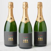 Kerstbier Vakantie Drinken Sparkling Wijnetiket (Flessen)