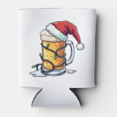 Kerstbier verpakt met kerstverlichting blikjeskoeler (Voorkant)