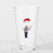 kerstbier Voeg je gezicht toe! Glas (Voorkant)