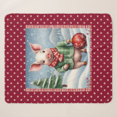 kerstbig sherpa deken (Voorkant (horizontaal))