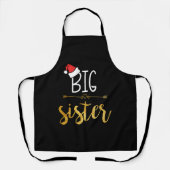 kerstBig Sister Baby koninklijke vormgeving Schort (Voorkant)