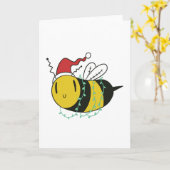 Kerstbij Kaart (Gele Bloem)