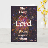 kerstbijbel citaat Christelijke Abstracte Star Art Kaart (Gele Bloem)