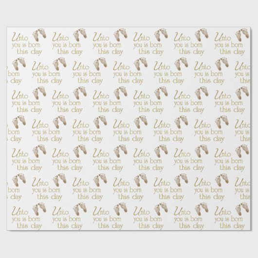 kerstbijbel is wit cadeaupapier (Vlak)