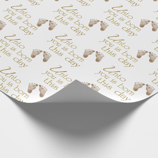 kerstbijbel is wit cadeaupapier (Hoek)