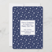 kerstbijbel Typografie Holiday Kaart (Achterkant)