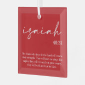 kerstbijbel Verse Glass Ornament (Voorkant links)