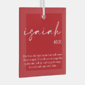 kerstbijbel Verse Glass Ornament (Voorkant Rechts)