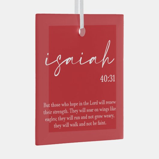 kerstbijbel Verse Glass Ornament (Voorkant Rechts)