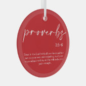 kerstbijbel Verse Glass Ornament (Voorkant Rechts)