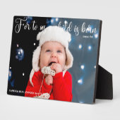 kerstbijbel Verse prachtige, aangepaste Baby foto Fotoplaat (Zijkant)
