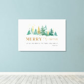 kerstbijbel Verse psalm 96:12 Canvas Afdruk (Insitu (Houten vloer))