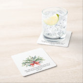 kerstbijbel Verse Waterverf Greenery Floral Kartonnen Onderzetters (Insitu)