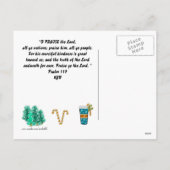 kerstbijbelse versie vandaag faux glitter Briefkaa Feestdagenkaart (Achterkant)